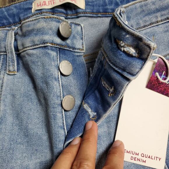 Haute Curve Women Raw Hem Casual Denim Jeans Size 18 Plus Soft Grunge Retro - Picture 4 of 8